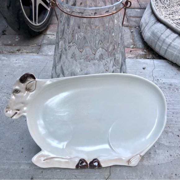 Cow plate. Platter Vintage Porcelain - Picture 4 of 6